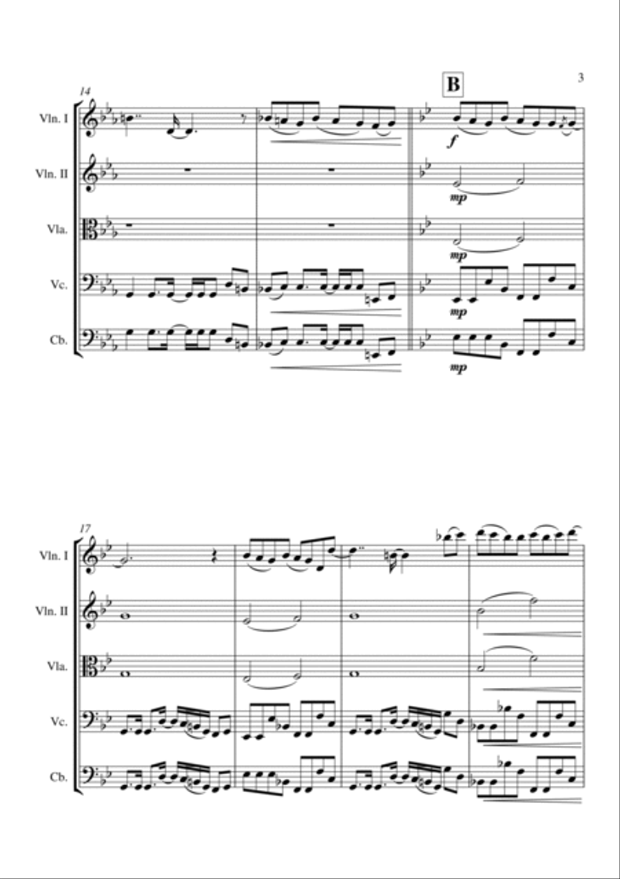 Quinteto de Cuerdas String Quintet scores gallery preview page 3