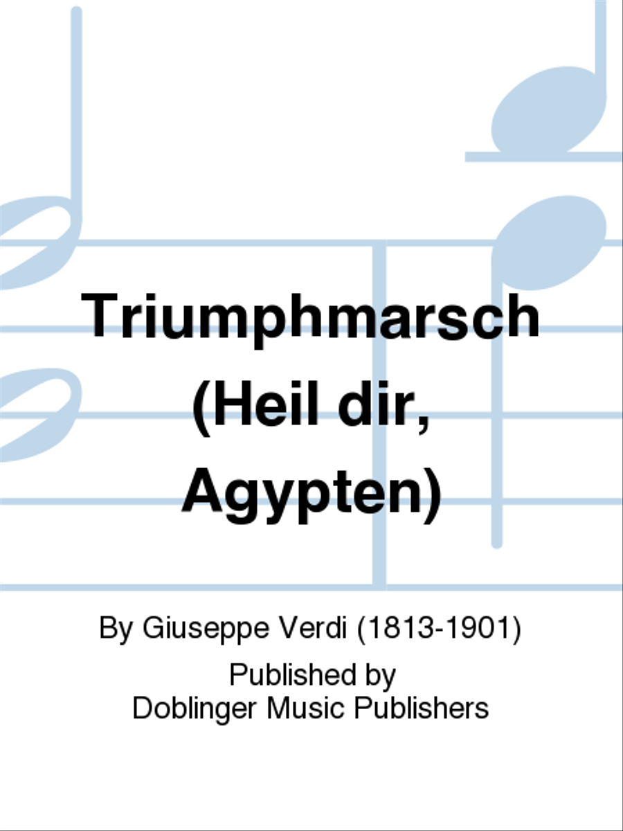 Triumphmarsch (Heil dir, Agypten) Choir scores gallery preview page 1