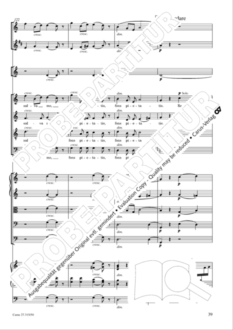 Requiem in C major 4-Part scores gallery preview page 42