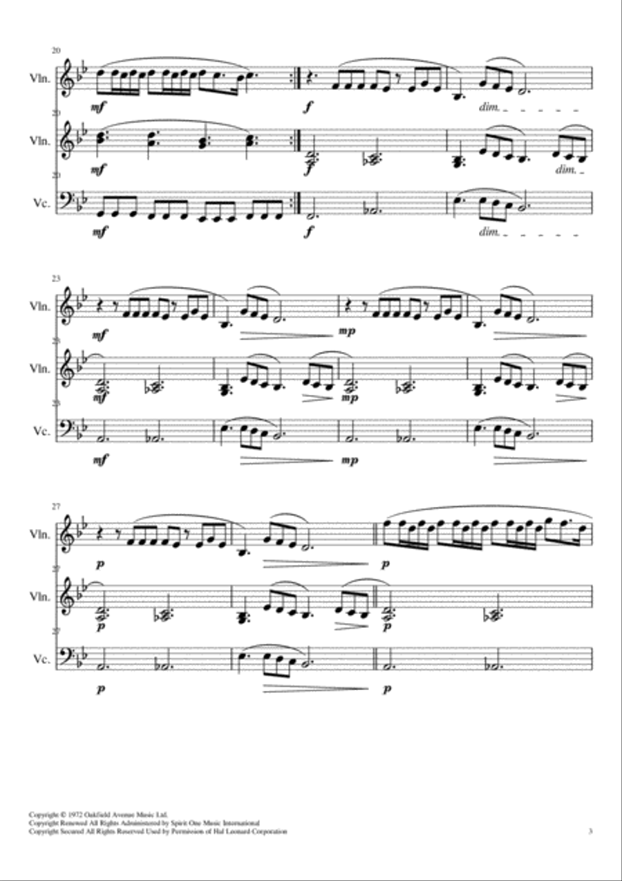 Perfect Day String Trio scores gallery preview page 3