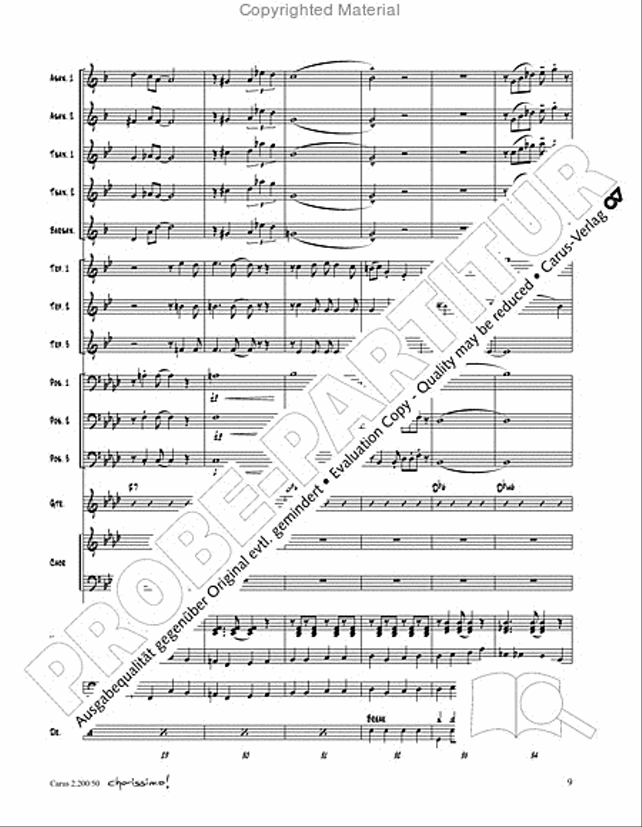 Chorissimo. Instrumentale Begleitarrangements fur Small Bigband, Vol. 3 Big Band scores gallery preview page 7
