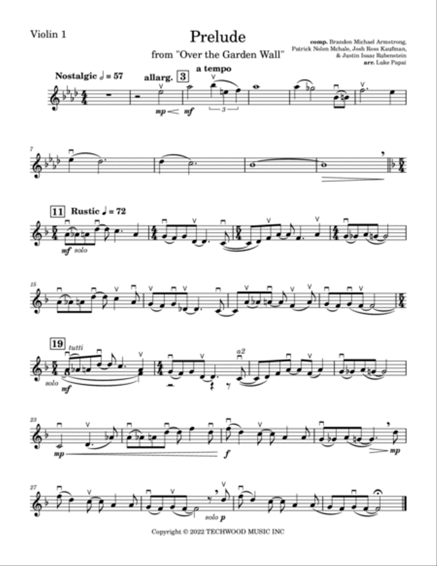 Over The Garden Wall String Orchestra scores gallery preview page 5