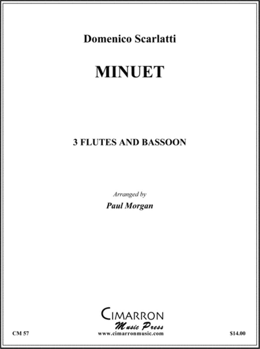 Minuet by Domenico Scarlatti Woodwind Quartet - Sheet Music