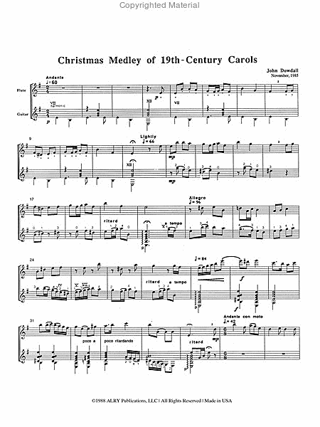 Christmas Medley of 19th Century Carols image number null