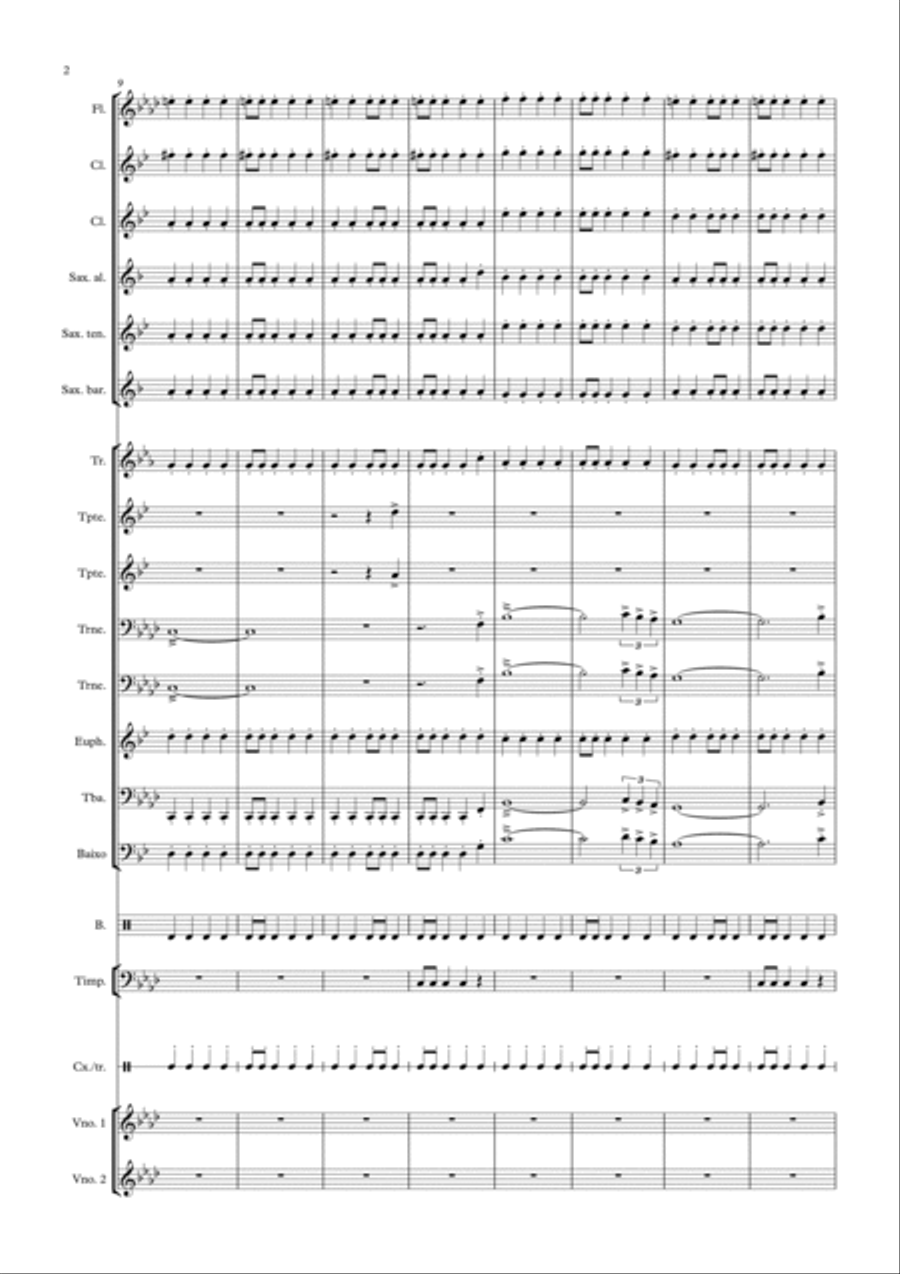 Dragon Ball Z Concert Band scores gallery preview page 2