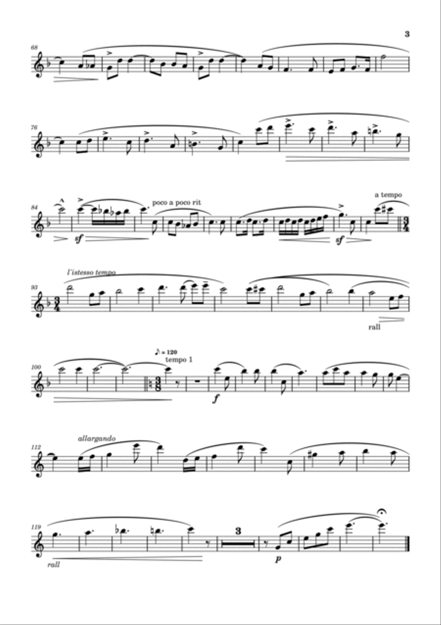 Children's Intermezzo by Samuel Coleridge-Taylor for Violin and Piano Violin Solo scores gallery preview page 3