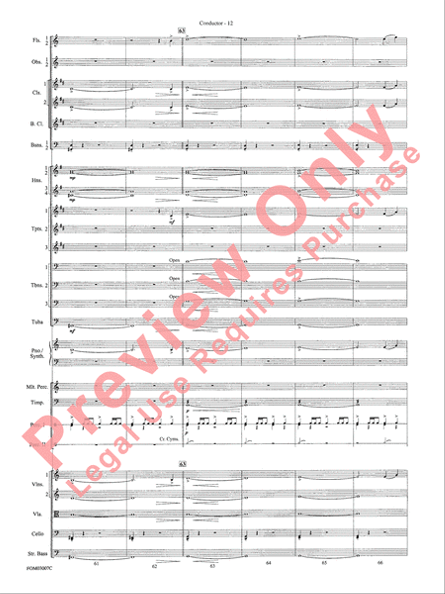 Symphonic Suite from Lord of the Rings: The Two Towers - Conductor Score Full Orchestra scores gallery preview page 14