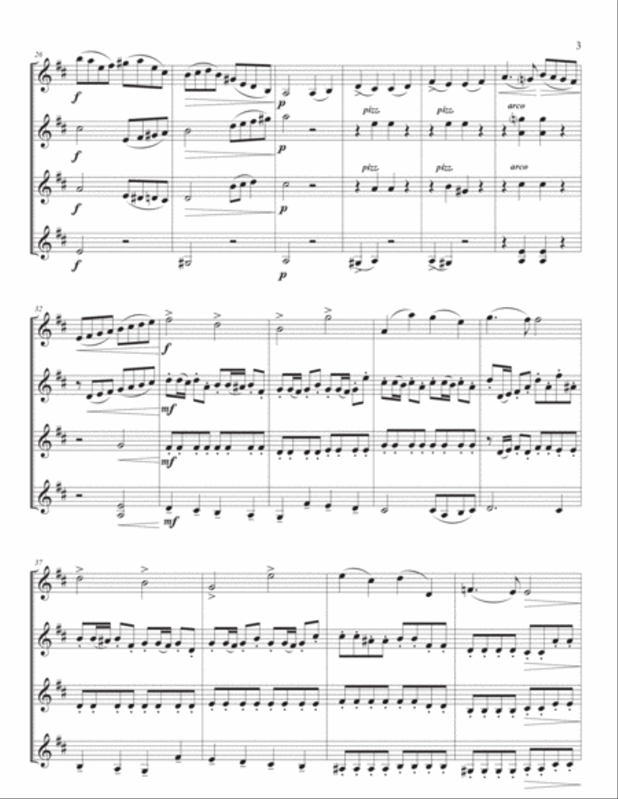 Concerto in b minor, Op. 35, for four violins Violin Solo scores gallery preview page 4