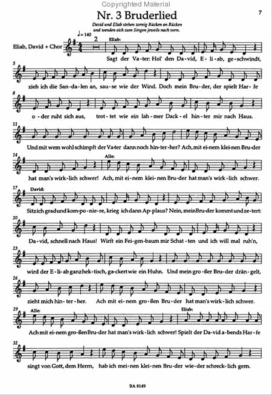 David und Jonathan Children's Choir scores gallery preview page 2