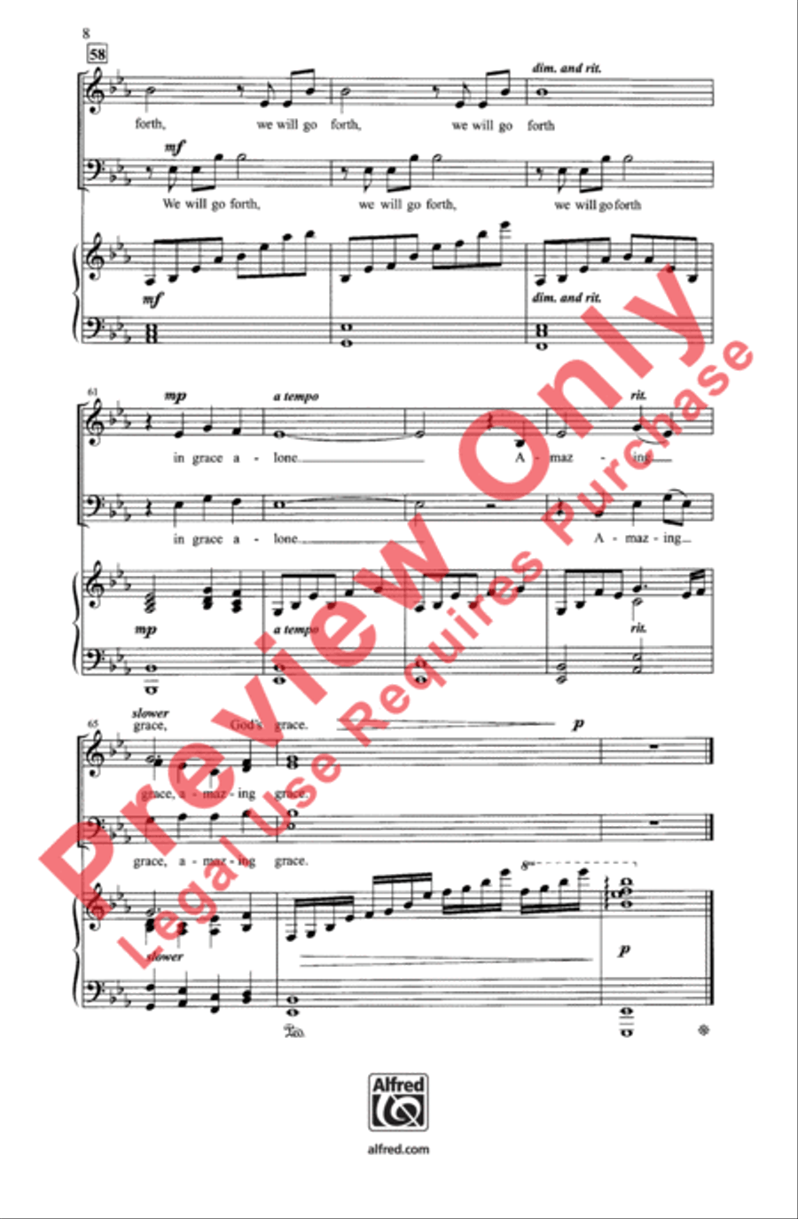 Grace Alone 3-Part scores gallery preview page 9