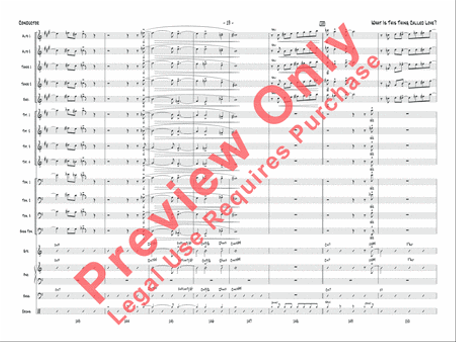 What Is This Thing Called Love? (from Wake Up and Dream) Jazz Ensemble scores gallery preview page 20