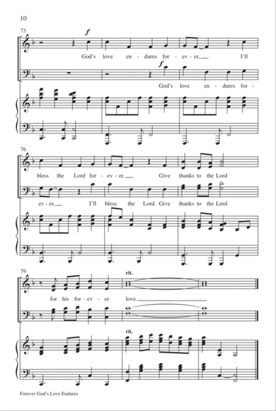 Forever God's Love Endures 4-Part scores gallery preview page 11