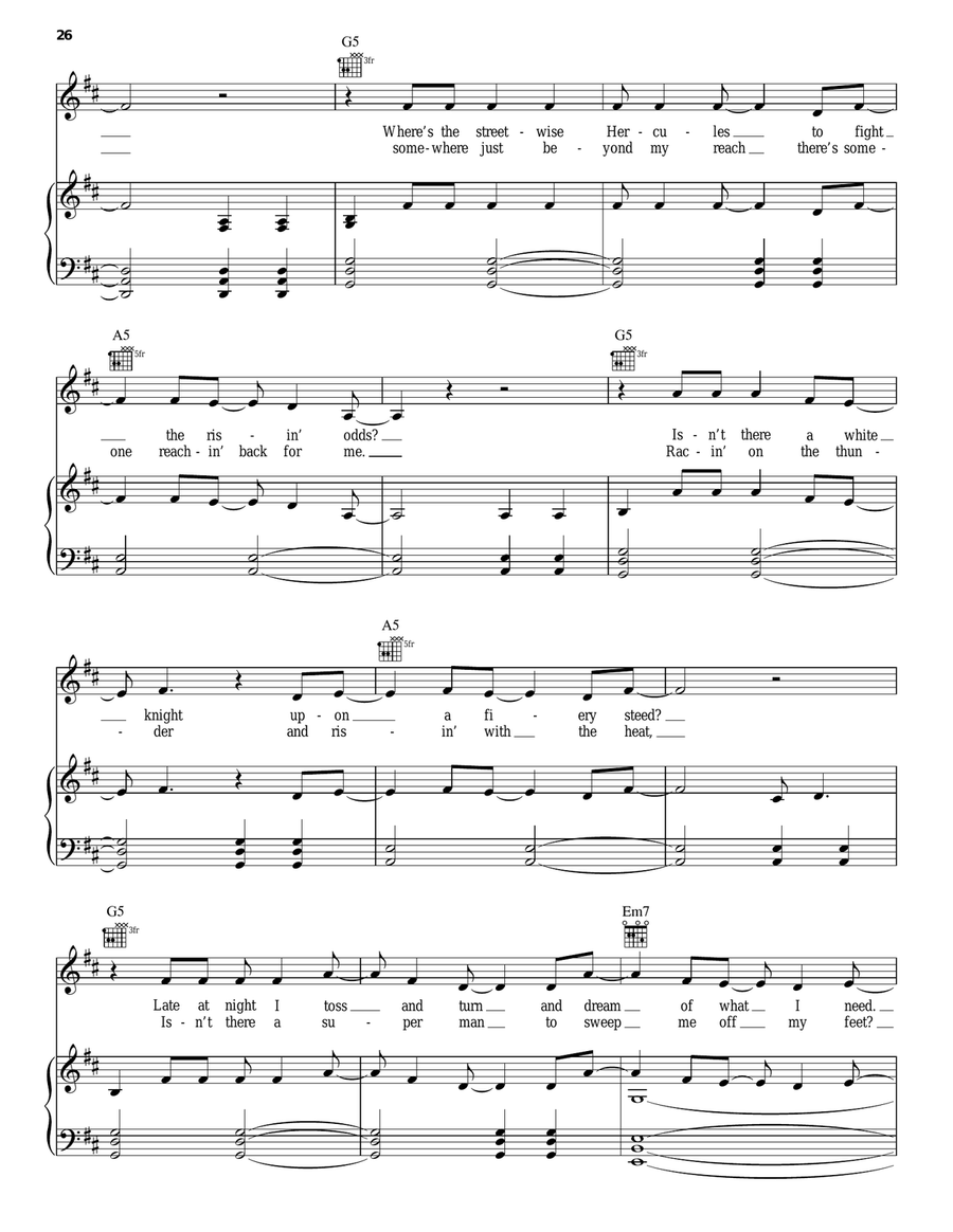 Holding Out For A Hero Acoustic Guitar scores gallery preview page 2
