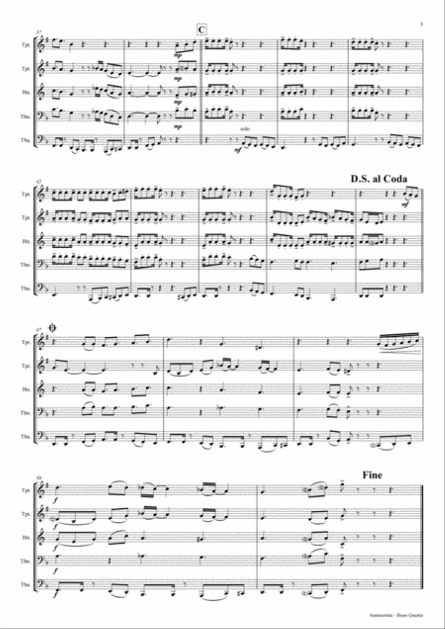 Summertime Horn scores gallery preview page 4