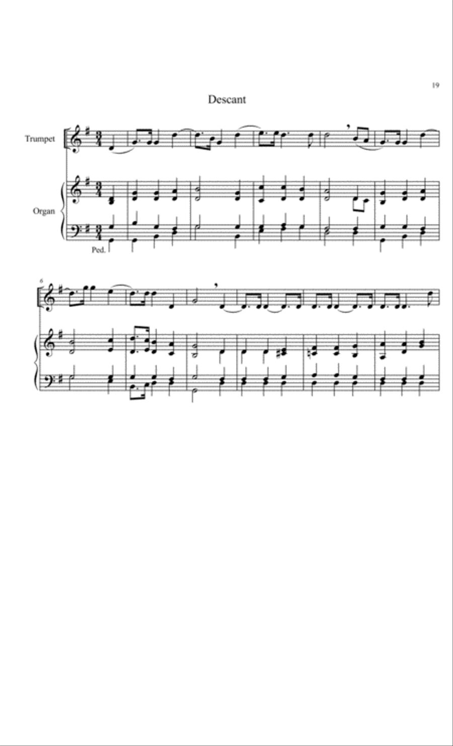 Hymn Introductions and Descants for Trumpet and Organ, Set 4: General Trumpet scores gallery preview page 12