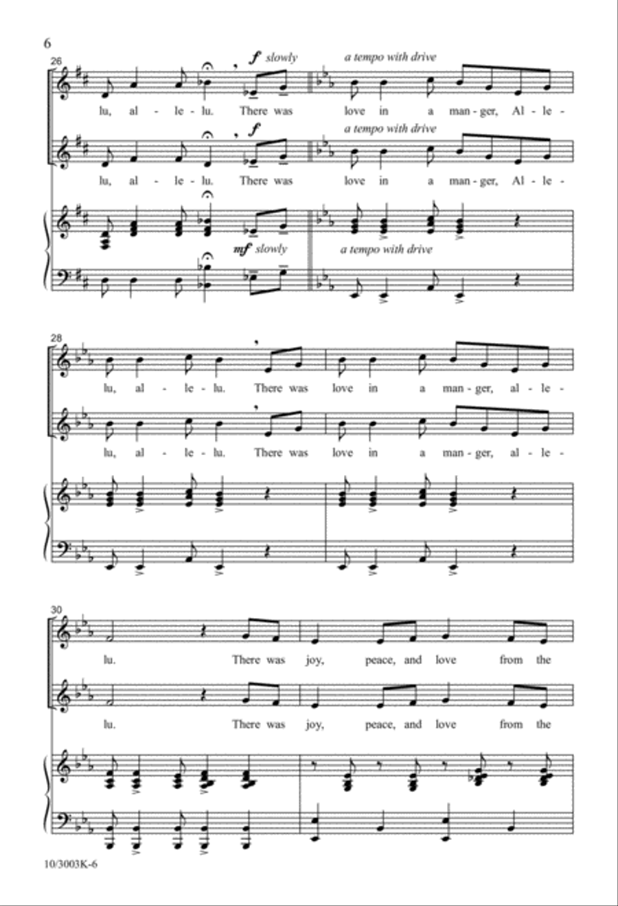 Joy on that Morning, Alleluia Unison Choir scores gallery preview page 6
