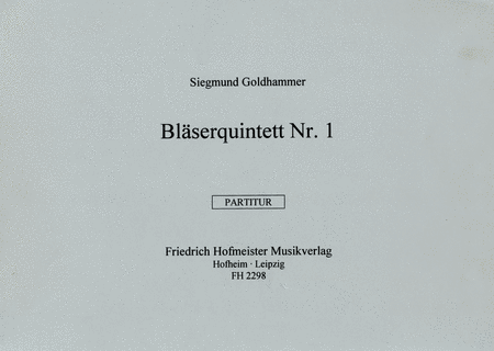 Blaserquintett Nr. 1 / Partitur