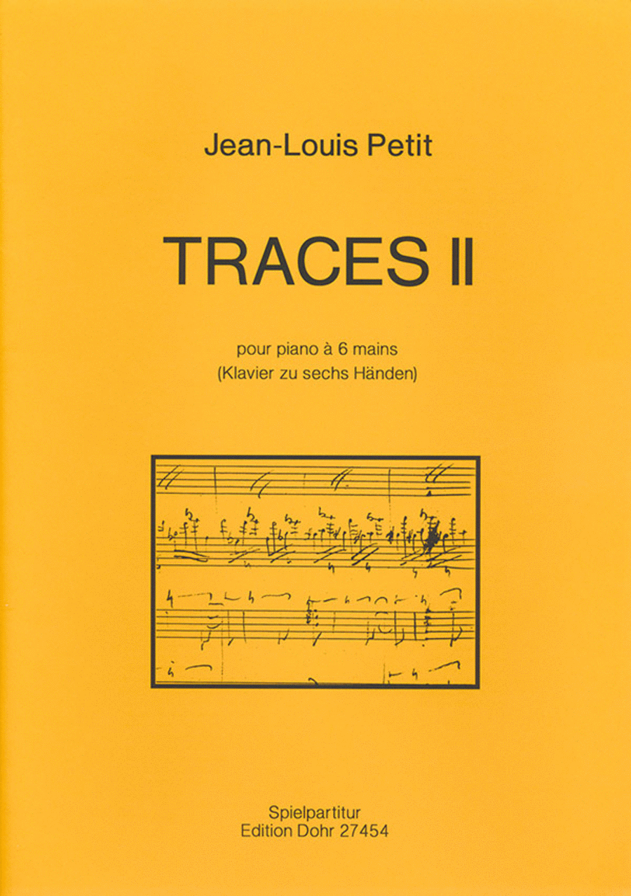 Traces II pour piano à 6 mains (Klavier zu sechs Händen) Piano scores gallery preview page 1
