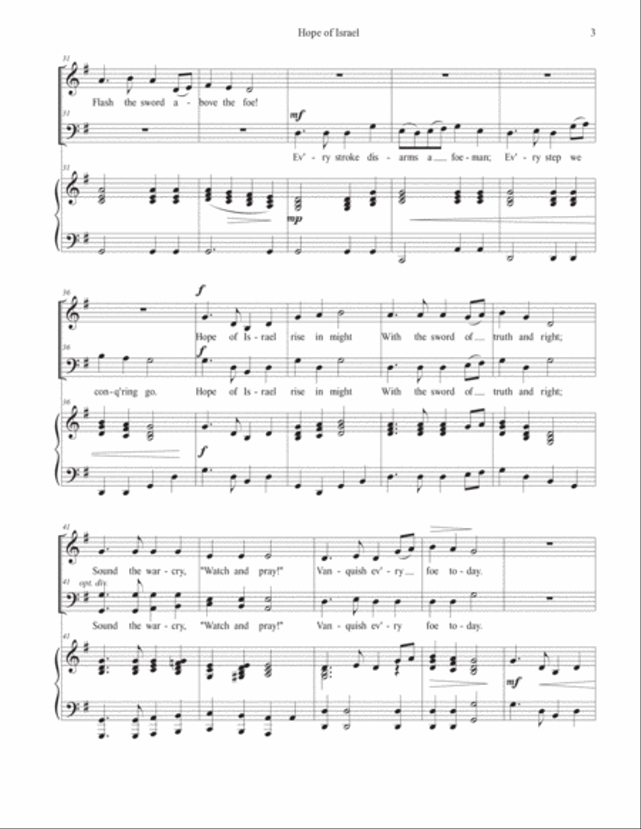 Hope of Israel Hope of Israel 2-Part scores gallery preview page 4