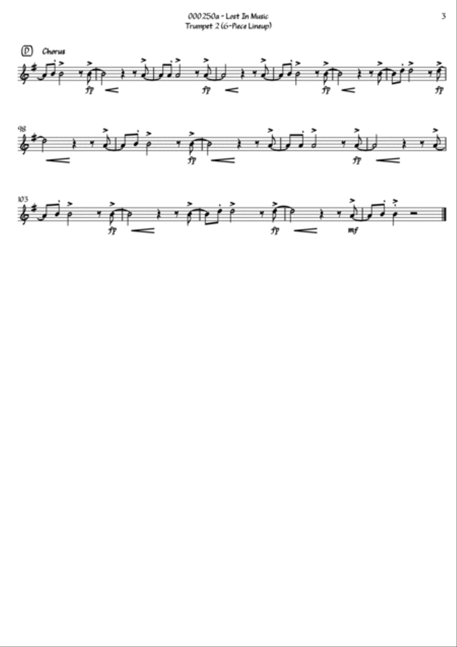 Lost In Music Small Ensemble scores gallery preview page 6