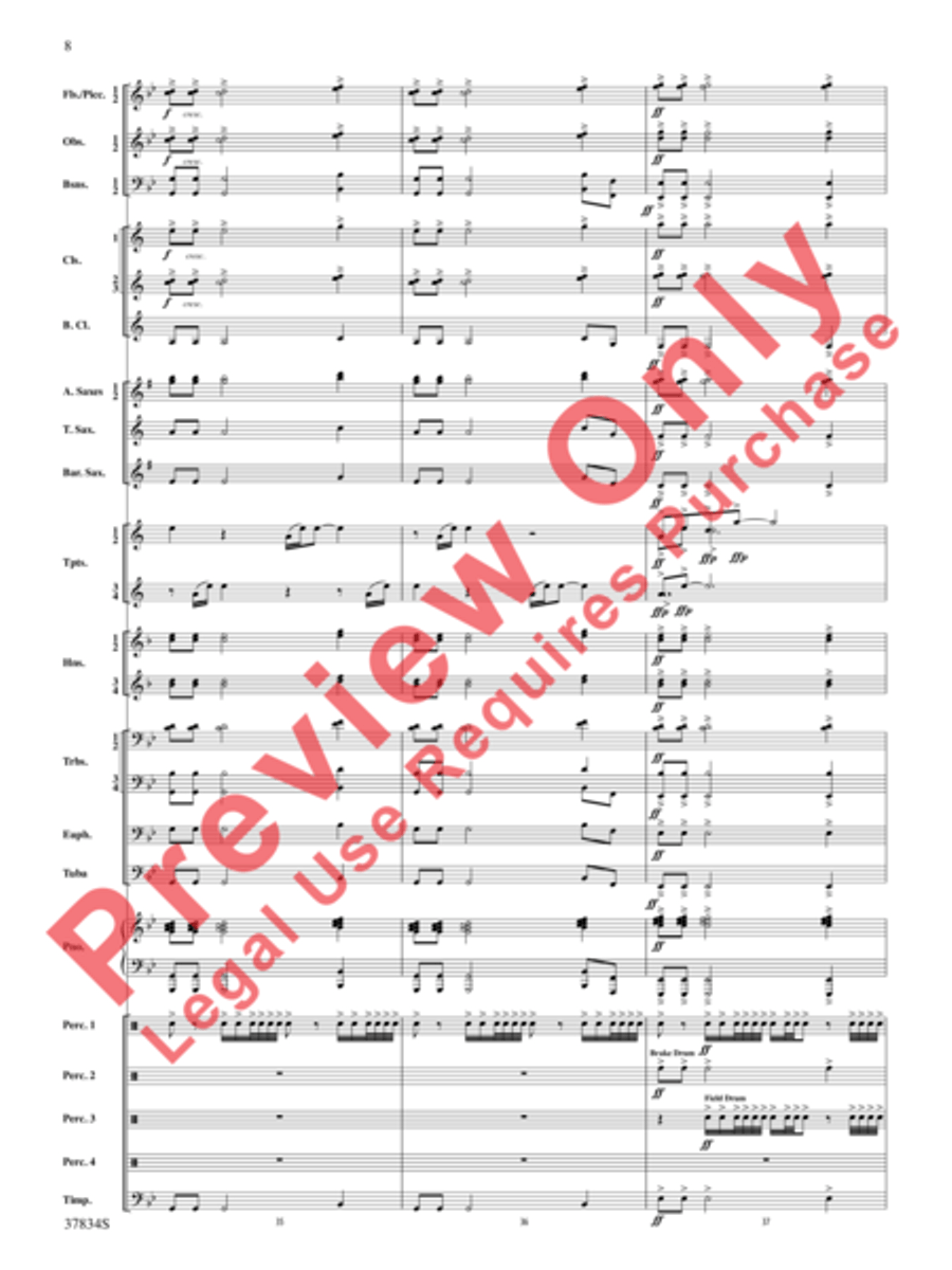 Poor Wayfaring Stranger Concert Band scores gallery preview page 9