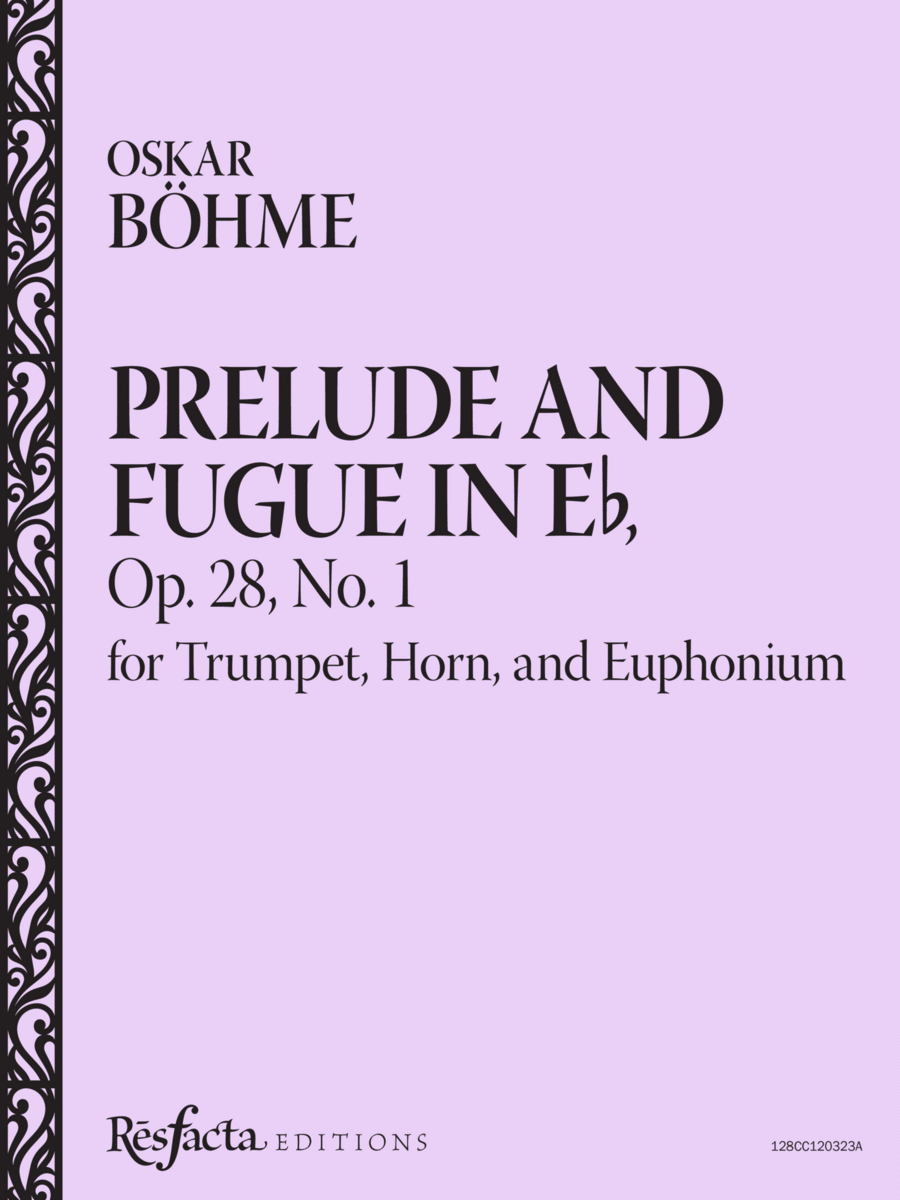 Prelude and Fugue in E-flat, Op. 28, No. 1 for Brass Trio image number null