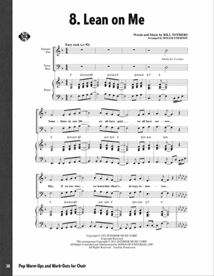 Pop Warm-ups & Work-outs for Choir Choir scores gallery preview page 7