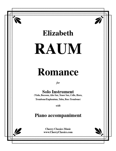 Romance for Solo Instrument with Piano Accompaniment image number null