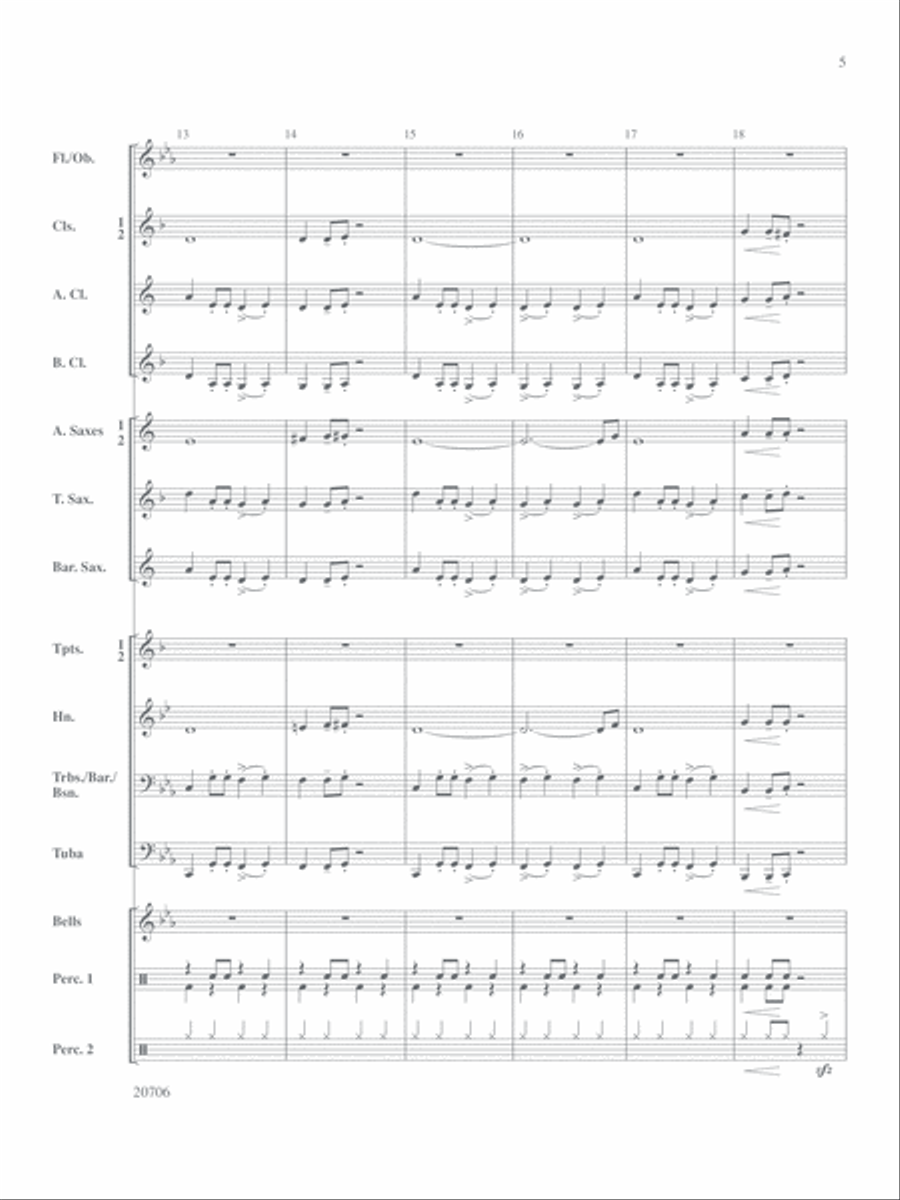 Walkin' Cool: Score Concert Band scores gallery preview page 4