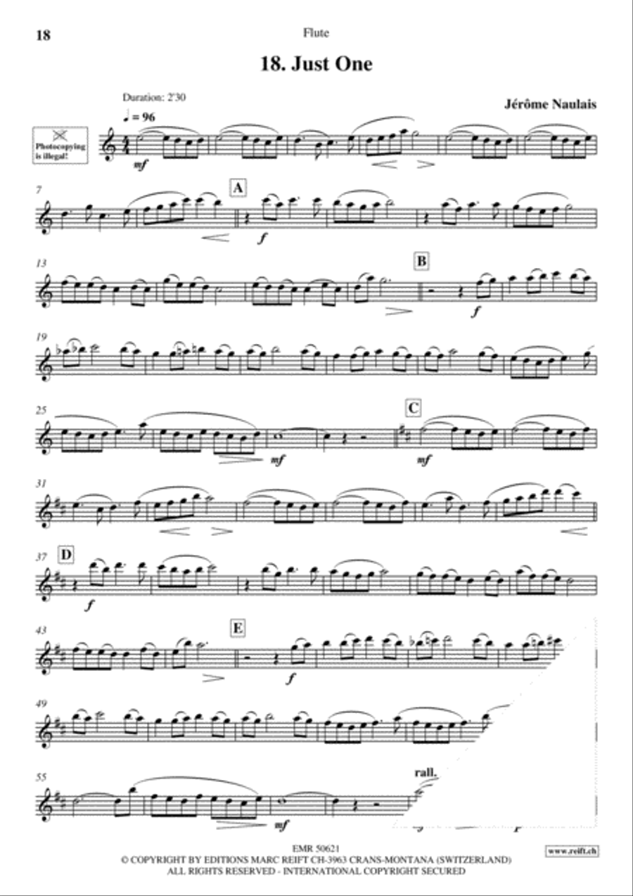 20 Slow Melodies Volume 2 Flute Solo scores gallery preview page 20
