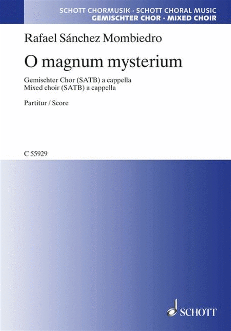 O Magnum Mysterium Satb A Cappella, Latin