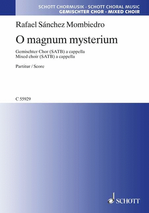 Book cover for O Magnum Mysterium Satb A Cappella, Latin