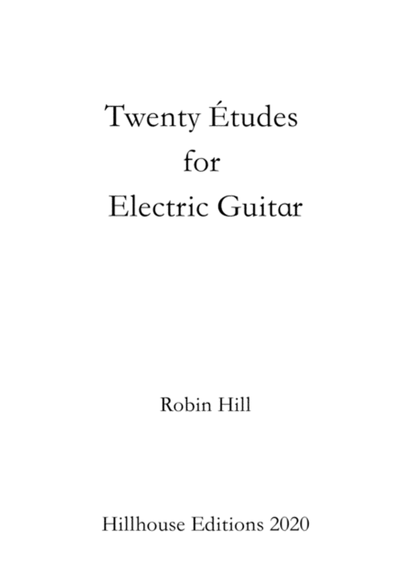 Twenty Etudes for Electric Guitar by Robin Hill image number null