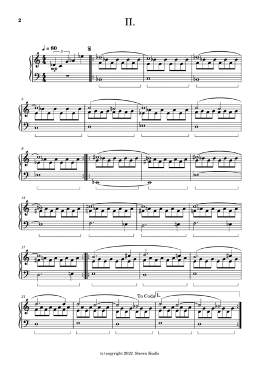 Three Distant Memories Chamber Music scores gallery preview page 2