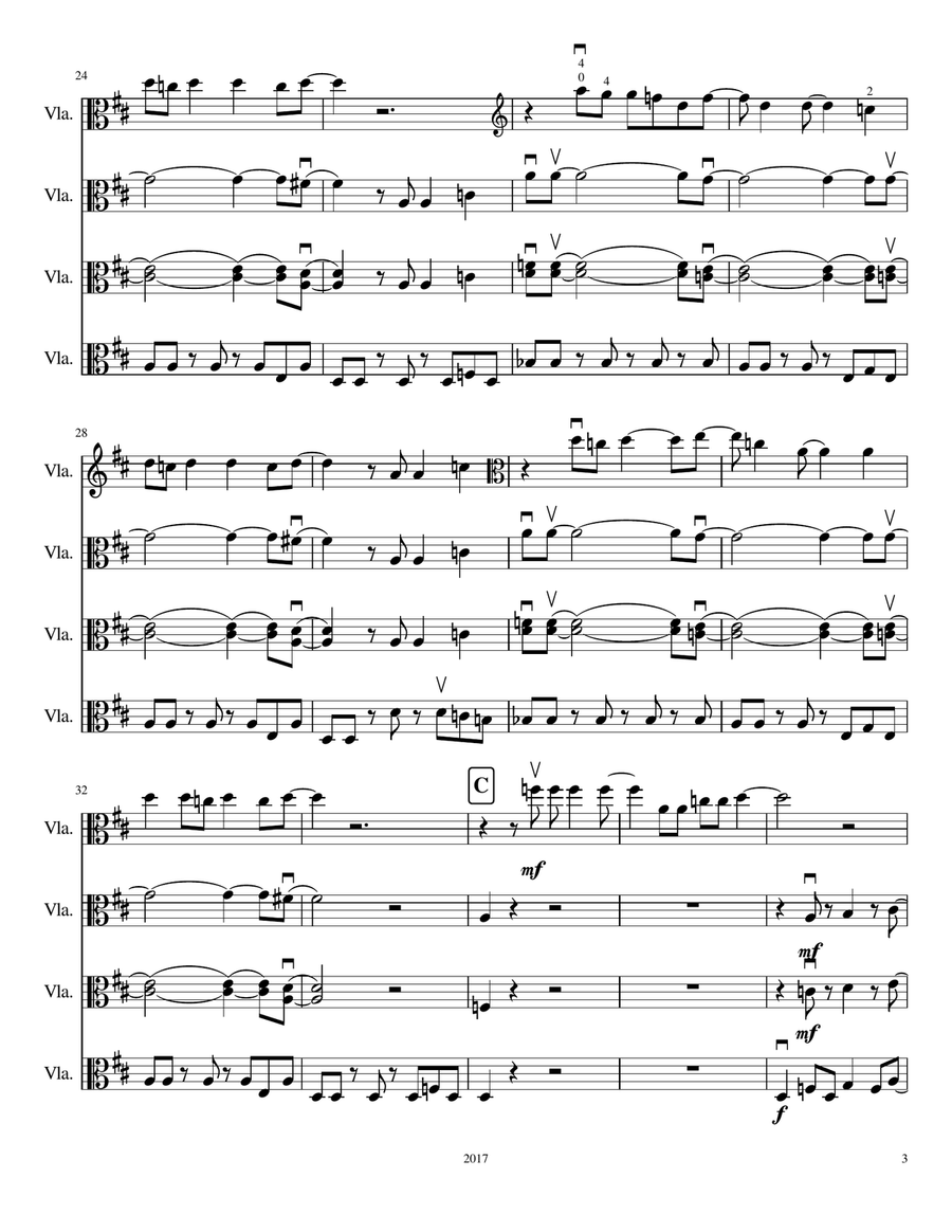 Happy Viola Solo scores gallery preview page 3