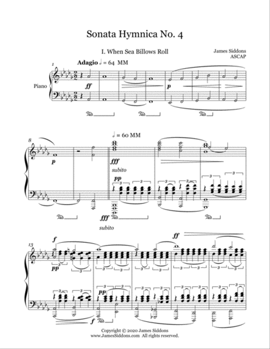 Sonata Hymnica No. 4 Piano Solo scores gallery preview page 3