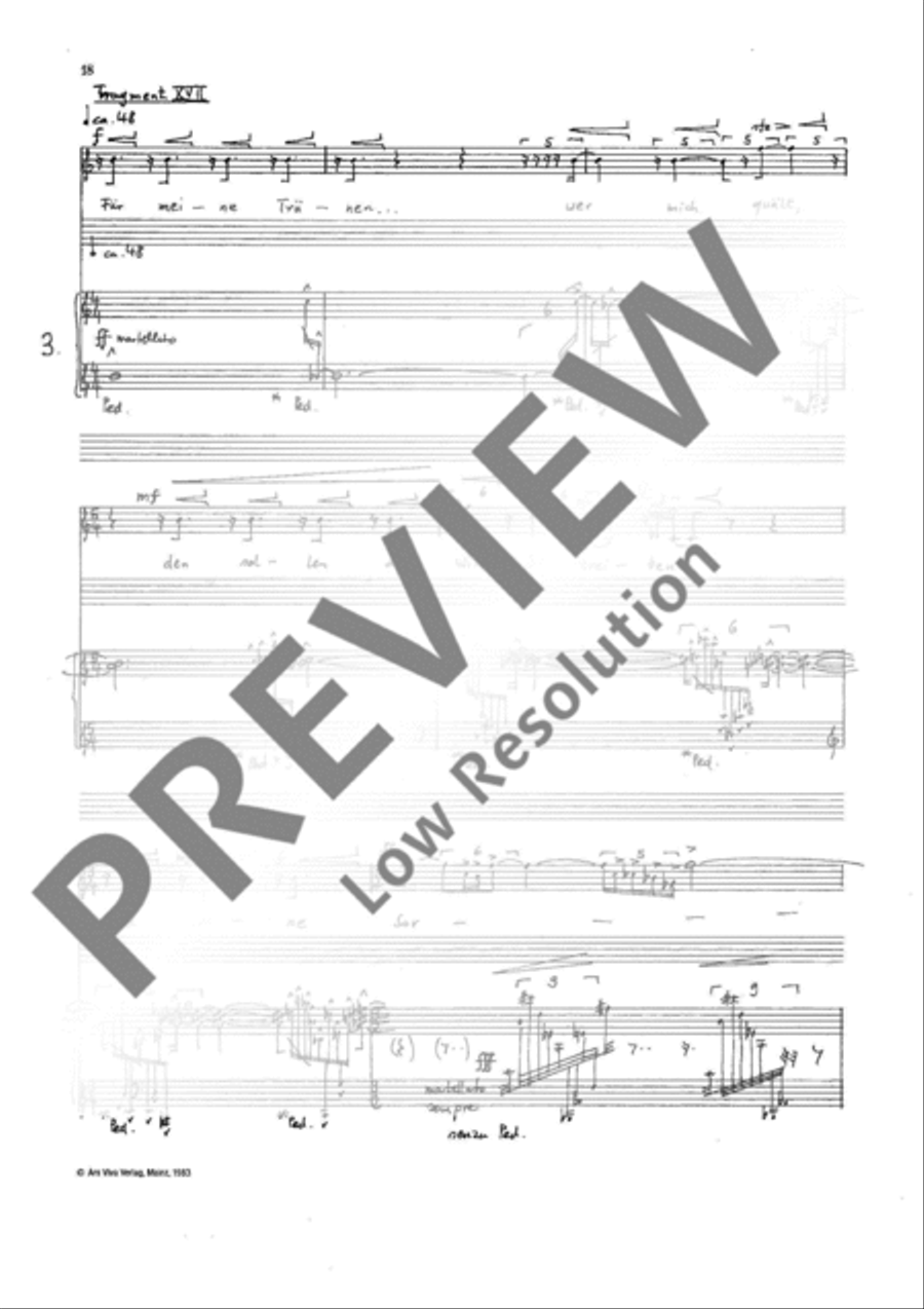 Sappho-Gesänge Mezzo-Soprano Voice scores gallery preview page 19