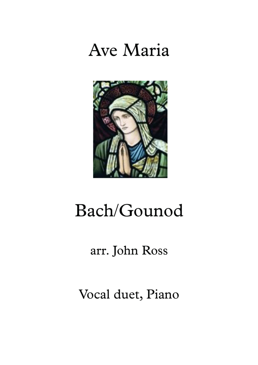 Ave Maria (Bach/Gounod) Vocal duet Piano scores gallery preview page 1
