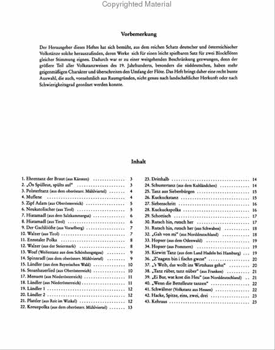 Volkstanze und Tanzlieder Performance Score scores gallery preview page 2