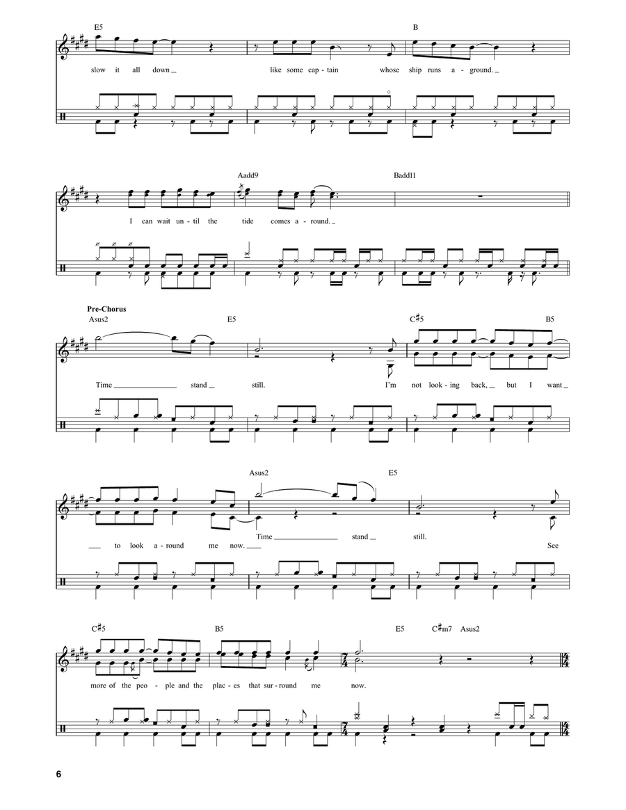 Time Stand Still Time Stand Still Drum Set scores gallery preview page 6