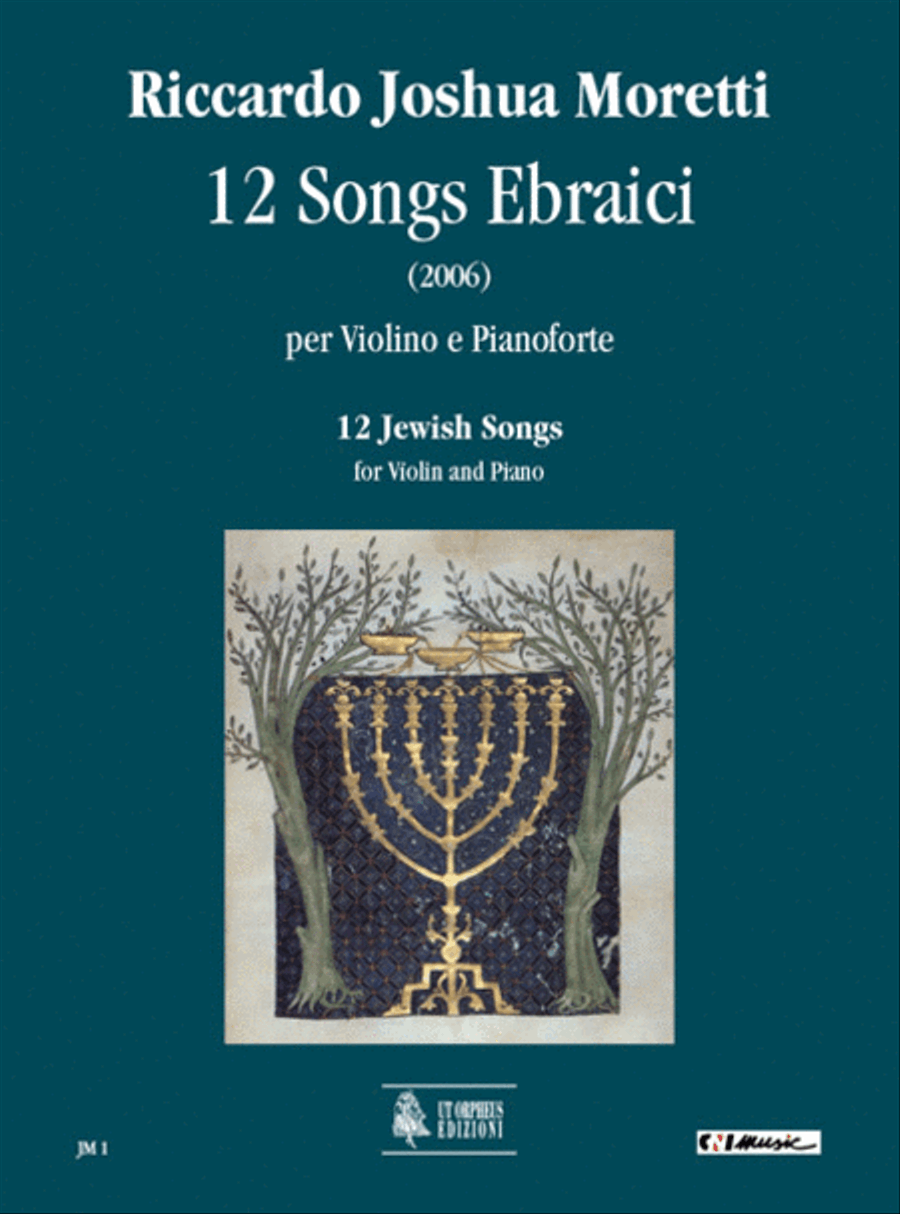 12 Jewish Songs for Violin and Piano (2006) Violin Solo scores gallery preview page 1