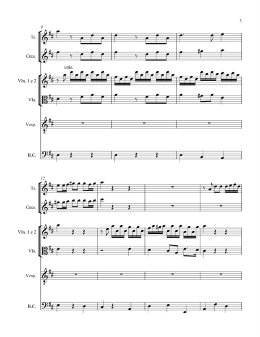 Guerra all'armi Small Ensemble scores gallery preview page 3