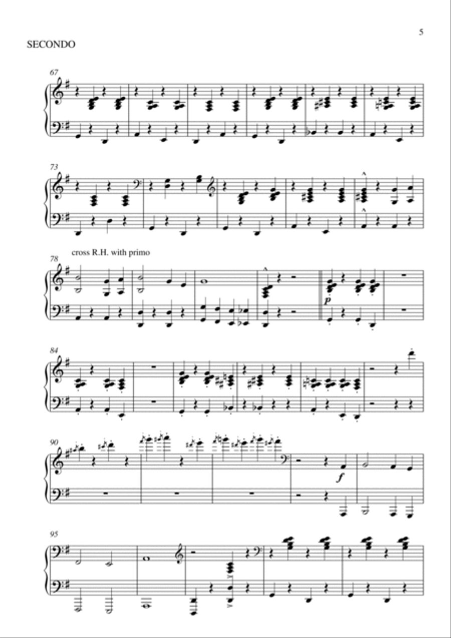 Looney Tunes Overture 1 Piano, 4-Hands scores gallery preview page 5