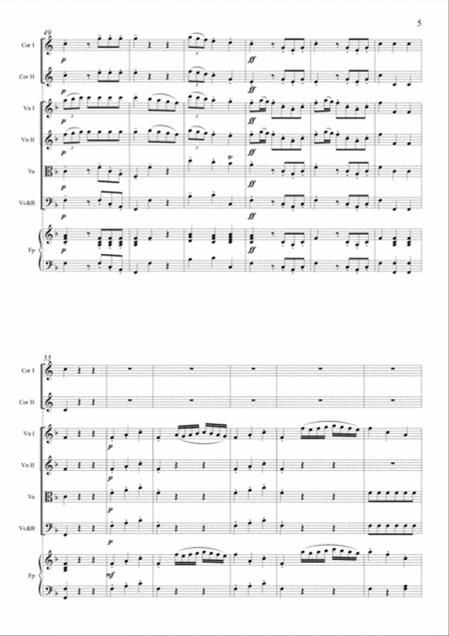 Concerto Per Fortepiano e Altri Stromenti Chamber Orchestra scores gallery preview page 6