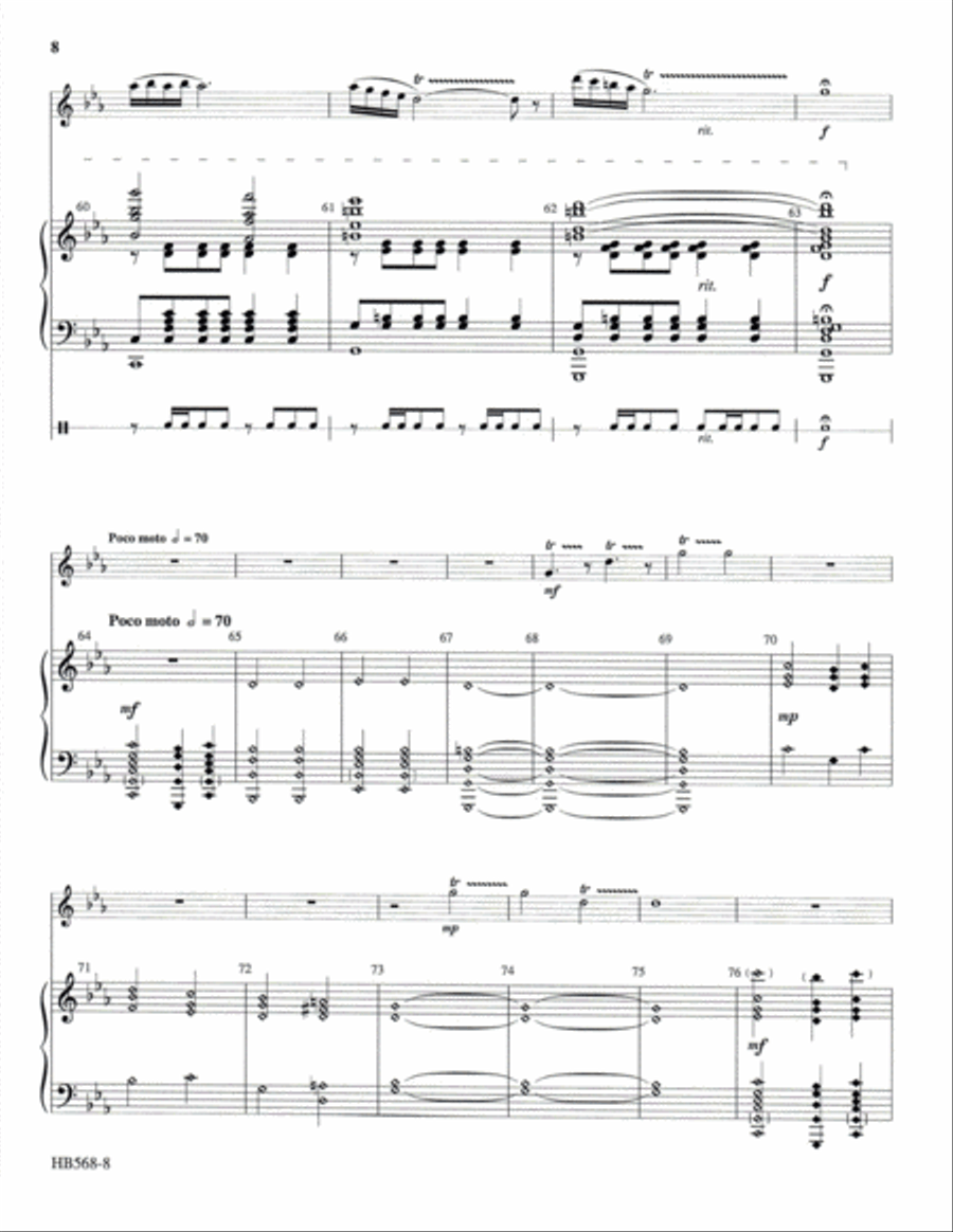 Carol of the Birds - full score - Krug Handbell Choir scores gallery preview page 7