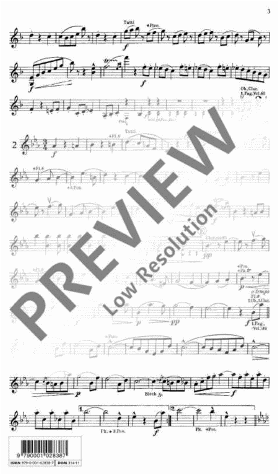 Frühlingsstimmen Oboe scores gallery preview page 3