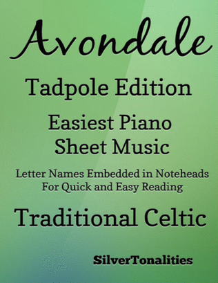 Book cover for Avondale Easy Piano Sheet Music 2nd Edition