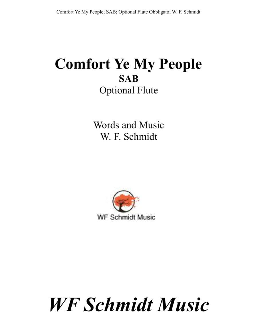 Comfort Ye My People 3-Part scores gallery preview page 1