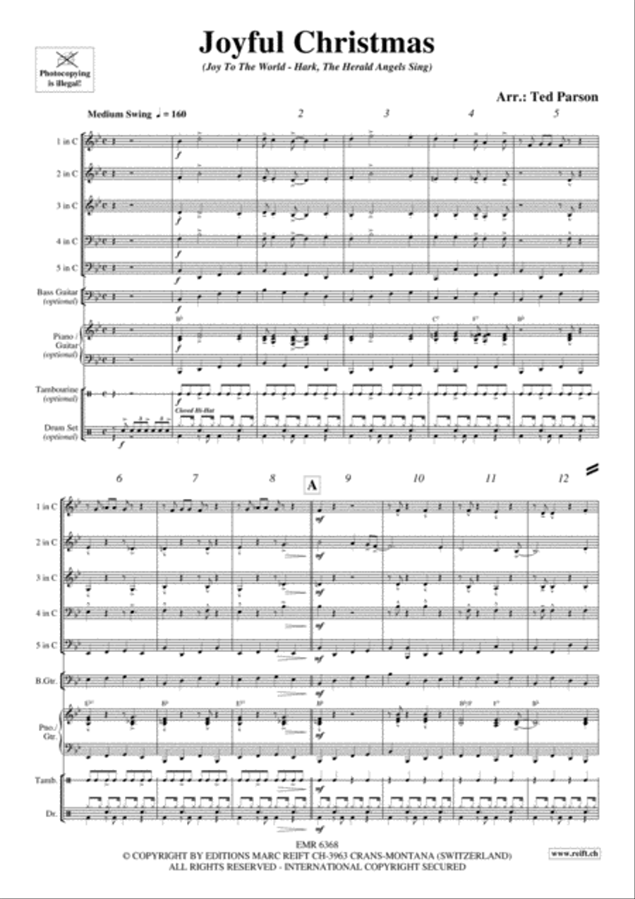 Joyful Christmas Brass Band scores gallery preview page 4