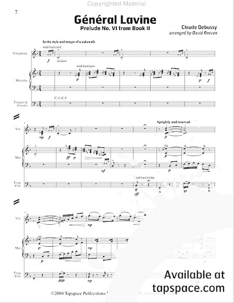 Three Preludes Percussion Ensemble scores gallery preview page 11